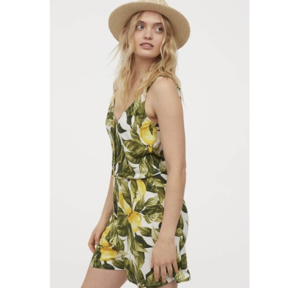 H&M Lemon Leaf Romper